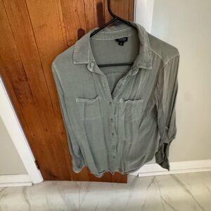 a.n.a Olive Green Shirt